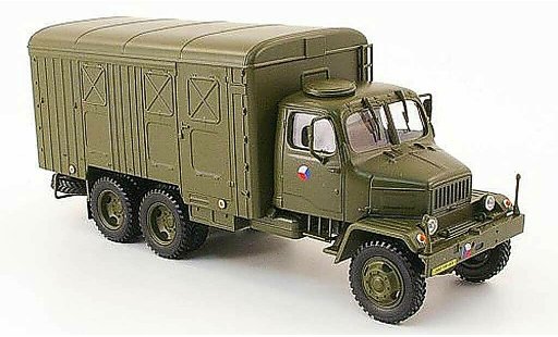 Praga V3S Kasten 1/43 Abrex olivgr&Atilde;&frac14;n tschechische Armee modellautos