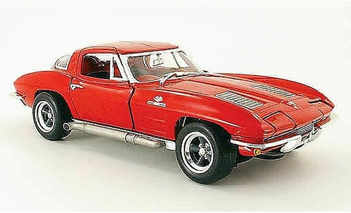 Chevrolet Corvette Coupe 1/18 Johnny Lightning C2 rot 1963 modellautos