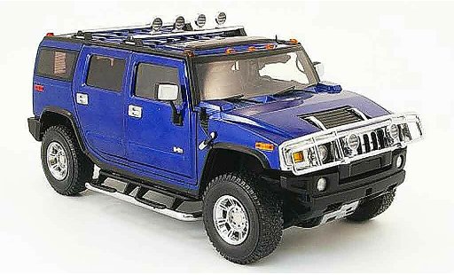 Hummer H2 Base 1/18 Highway 61 blau modellautos