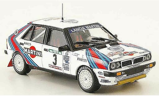 Lancia Delta HF Integrale 1/43 Mini Partes 8v no.3 sieger rallye portugal 1987 modellautos