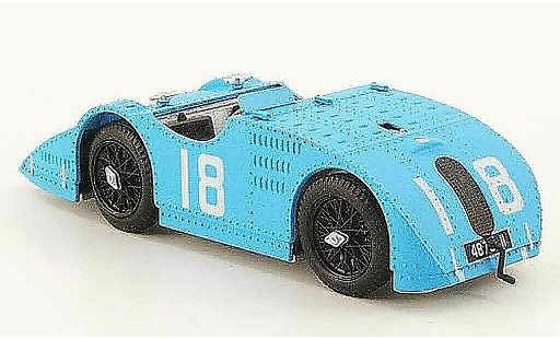 Bugatti 32 grand prix 1/43 Brumm type tank no.18 b. de cystria gp frankreich 1923 modellautos