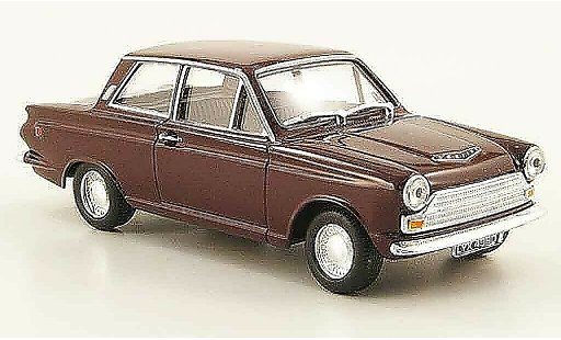 Ford Cortina GT 1/43 Cararama MkI rot modellautos