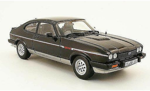 Ford Capri 2.8i 1/18 Norev mk3 schwarz/grau 1983 modellautos