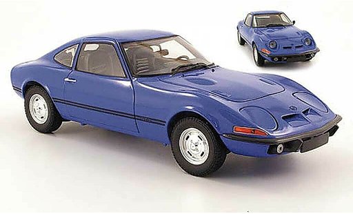 Opel GT GT/J 1/18 Minichamps j 1900 blau 1970 modellautos