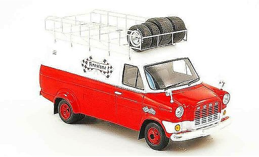 Ford Transit Kastenwagen 1/43 Spark Firestone avec Dachbarres de toit 1972 modellautos
