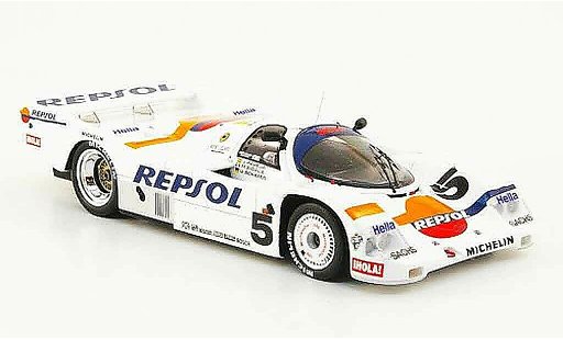 Porsche 962 1988 1/43 Spark No.5 Repsol 7ter Platz 24h Le Mans modellautos