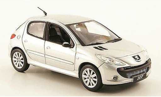 Peugeot 207 Base 1/43 Norev grau metallisee 5 portes 2008 modellautos
