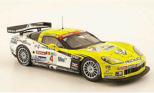 Chevrolet Corvette course 1/43 IXO C6 No.4 Ridley FIA GT 24h Spa 2009 modellautos