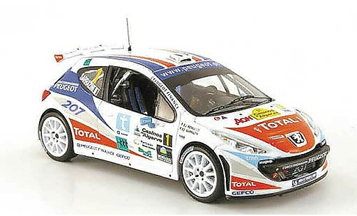 Peugeot 207 S2000 1/43 IXO No.1 Sarrazin/Renucci Rally Algarve 2007 modellautos