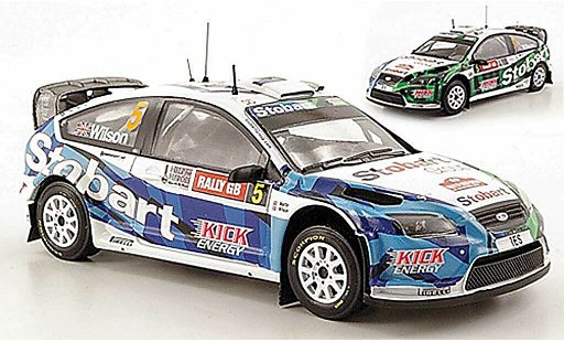 Ford Focus RS WRC 1/43 IXO 08 No.5 Stobart Rally Wales 2009 modellautos
