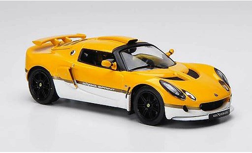 Lotus Exige Sprint 1/43 IXO gelb/weiss LHD 2006 modellautos