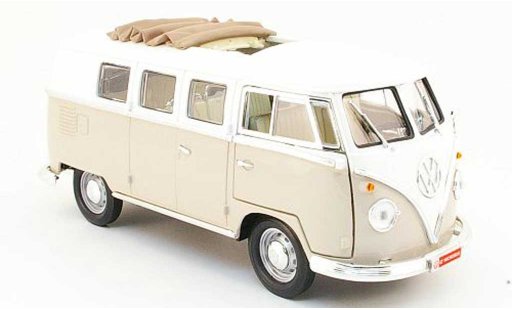 Volkswagen Combi Base 1/18 Yat Ming bus beige/weiss 1962 modellautos