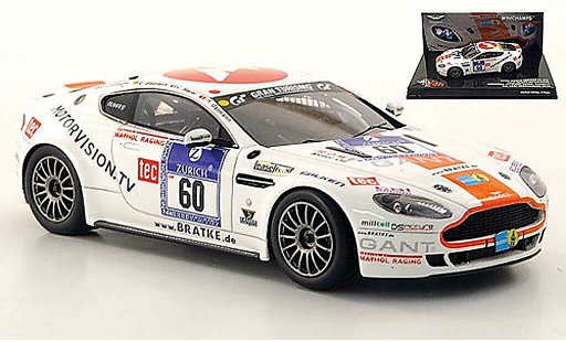 Aston Martin V8 Vantage GT4 gt4 1/43 Minichamps No.60 Team Bratke Motorsport 24h Nurburgring 2010 modellautos