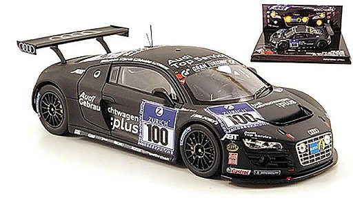 Audi R8 lms 1/43 Minichamps No.100 Team Abt 24h Nurburgring 2010 modellautos