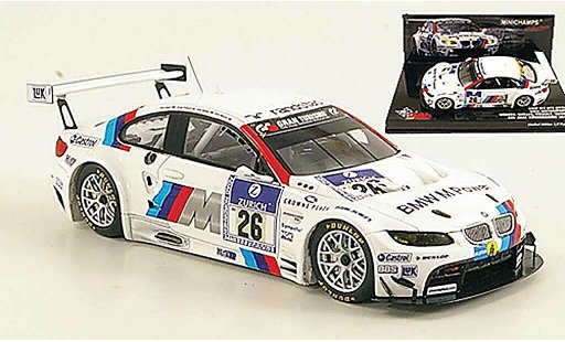 Bmw M3 gt2 1/43 Minichamps E92 No.26 Motorsport 24h ADAC Nurburgring 2010 modellautos