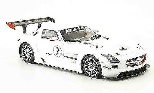 Mercedes SLS GT3 1/43 Spark AMG No.7 weiss 2010 modellautos