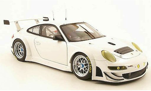 Porsche 911 GT3 RSR 1/18 Autoart 2009 weiss plain body modellautos