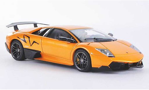 Lamborghini Murcielago LP670 1/43 Autoart 4 SV orange/carbon 2009 modellautos