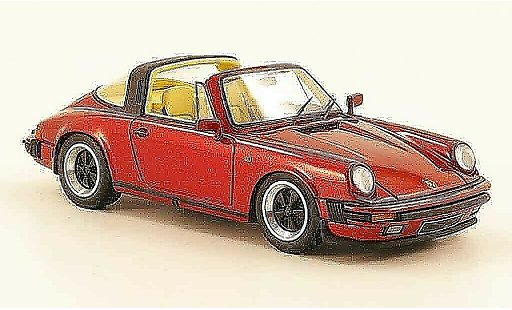 Porsche 911 Targa 1/43 Look Smart Carrera 3.2 rot modellautos