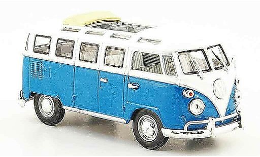 Volkswagen Combi Base 1/43 Yat Ming t1 samba blau weiss 1962 modellautos