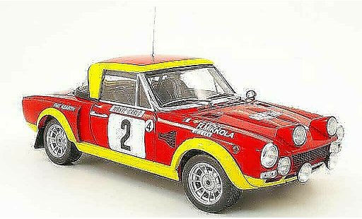 Fiat 124 Abarth 1/18 Sun Star no.2 rallye monte carlo 1975 modellautos