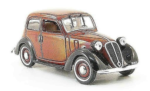 Fiat 1100 Nuova Balilla 1/43 Norev rot schwarz modellautos
