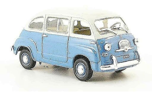 Fiat 600 Multipla 1/43 Norev blau weiss 1967 modellautos