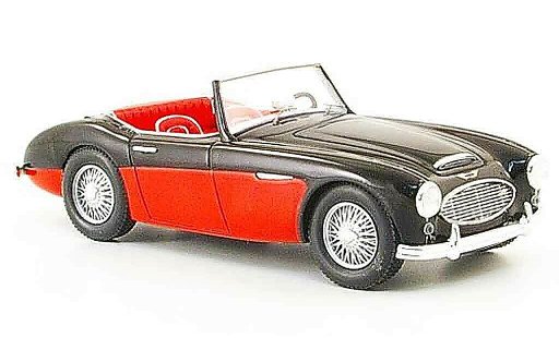 Austin Healey 100 /6 od bn6 1/43 Spark schwarz rot 1957 modellautos
