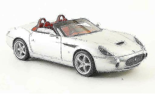 Ferrari 575 GTZ 1/43 Look Smart barchetta grau metallisee modellautos