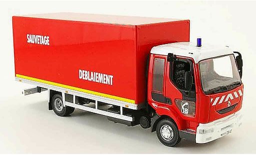 Renault Midlum Base 1/43 Norev pompiers sauvetage deblaiment pompier modellautos