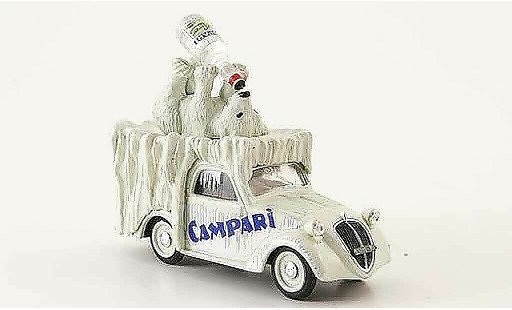 Fiat 500 B 1/43 Brumm Furgoncino Campari 1950 modellautos