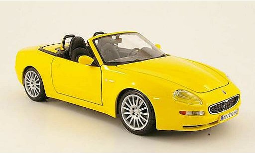 Maserati GT Spyder Base 1/18 Maisto gelb 2004 modellautos