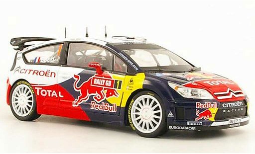Citroen C4 WRC 2009 1/18 Norev No.1 Total / Red Bull S.loeb / D.Elena Rally GB modellautos