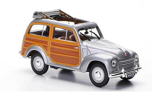 Fiat 500 Giardiniera 1/43 Norev Legno grau 1949 modellautos