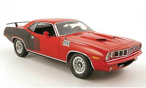 Plymouth Cuda 1971 1/18 Highway 61 383 rot/noir modellautos