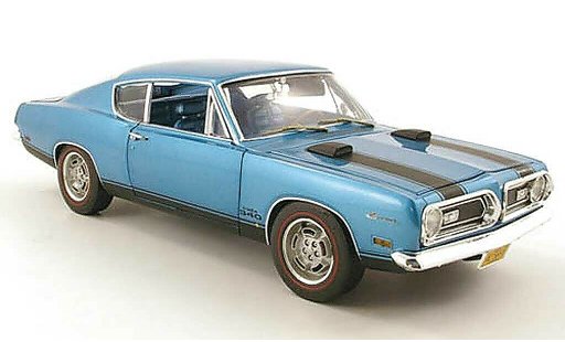 Plymouth Barracuda 1969 1/18 Highway 61 340 blau modellautos