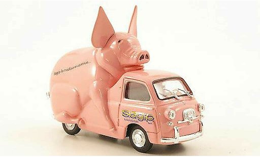 Fiat 600 Multipla 1/43 Brumm D Sagip Mangimi 1970 modellautos