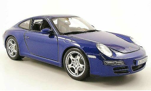 Porsche 911 S 1/18 Maisto Carrera blau modellautos