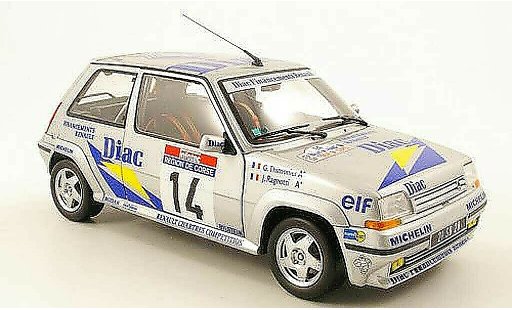 Renault 5 Rallye 1/18 Norev GT Turbo no.14 diac tour de corse 1990 j.ragnotti / g.thimonier modellautos