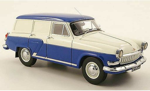 Gaz M22 Break 1/43 Neo Kasten blau/weiss 1962 modellautos