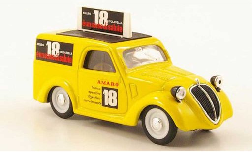 Fiat 500 B 1/43 Brumm Furgoncino Amaro 18 Isolabella 1946 modellautos