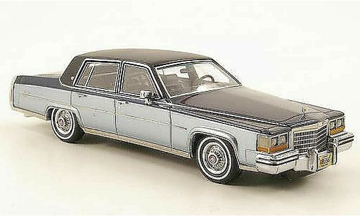 Cadillac Fleetwood Brougham 1/43 Neo blau /schwarz-blau/schwarz 1980 modellautos