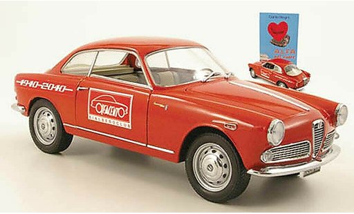 Alfa Romeo Giulietta sprint 1/18 Mini Miniera rot 100 ans modellautos