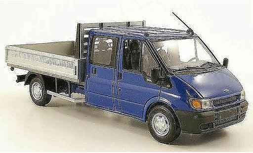 Ford Transit Pritsche 1/43 Minichamps DoKa- blau 2000 modellautos