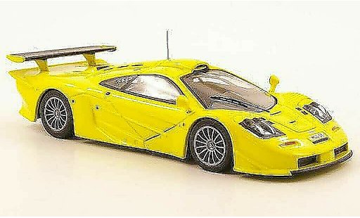McLaren F1 GTR GTR Long Tail 1/43 IXO gelb Homologationsmodell 1997 modellautos
