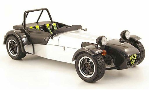 Caterham Super Seven JPE 1/18 Kyosho grau metallisee/schwarz modellautos
