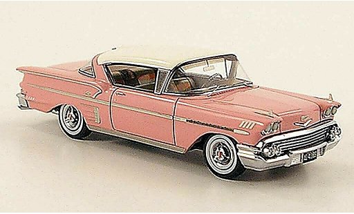 Chevrolet Bel Air Coupe 1/43 American Excellence 1958 Impala Hardtop pink/elfenbein lim.Aufl. 500 modellautos