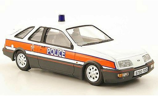 Ford Sierra XR4 1/43 Vanguards i Devon & Cornwall Police Polizei (GB) modellautos