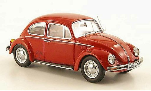 Volkswagen Kafer Base 1/43 Schuco 1200 rot ''Der Samtrote'' modellautos