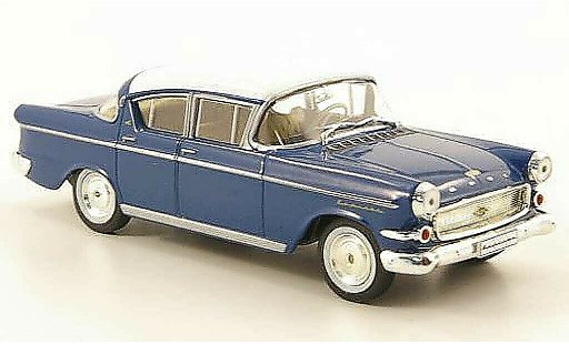 Opel Kapitan P2.5 1/43 Hachette L blau/weiss (ohne Magazin) 1958 modellautos